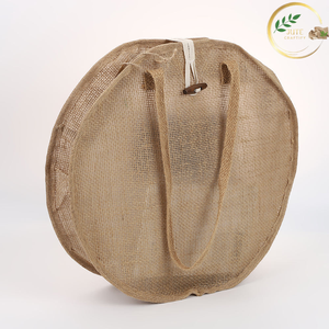 Bolsa de Yute Redonda Sostenible, Hecha a Mano con Fibra Natural, Bolsa de Moda - Product Image 2
