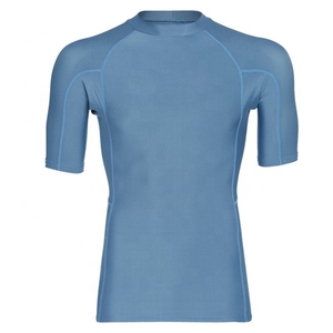 Men's UPF 50+ Breathable <b>Compression</b> Short Sleeve Rash Guard Quick Dry Solid Print Eco-Friendly Customized Logo Neoprene - Product Image 3