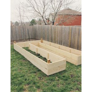 Eco-Friendly Outdoor Fir Wood <b>Garden</b> Bed Weather Gray <b>Planter</b> Box For Patio & Yard Heavy Raised <b>Vegetable</b> Herb Planting - Product Image 6
