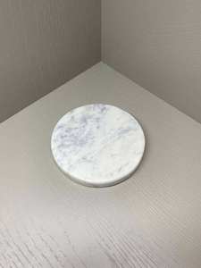 Premium White Round <b>Marble</b> <b>Coasters</b> Set Natural Stone Finish Drink <b>Coasters</b> for Elegant Home Decor Coffee Tea Table and Dining - Product Image 5