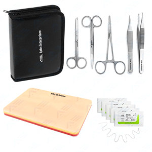 Medical Training and Practice <b>Suture</b> <b>Kits</b> Complete <b>Suture</b> Practice <b>Kit</b> Stitches <b>Kit</b> Surgical Instruments Medic Instrument - Product Image 1