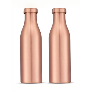 Botella de Agua de Cobre 100% Puro al por Mayor, a Prueba de Fugas, Sin Costuras, Recipiente Ayurvédico para Salud y Yoga, Vajilla Ecológica a Granel - Product Image 1