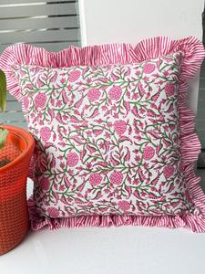 Housse de coussin artisanale bohème en coton imprimé, motif floral coloré, carrée, vintage, pour la maison, l'hôtel, l'hôpital - Product Image 3