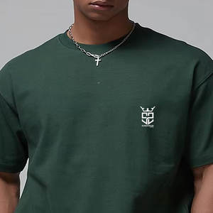 Camisetas Oversize para Hombre, Diseño Moderno, 100% Algodón, Color Sólido, Talla Adulto, Corte Holgado, Estampadas - Product Image 4