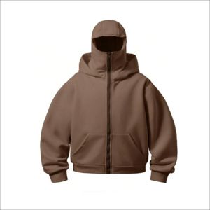 Sweat-shirt à capuche pour homme en coton brodé de haute qualité, style streetwear automne, coupe ample et épaisse, écologique, OEM - Product Image 1