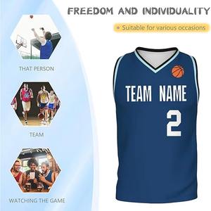 Fabricant d'usine, étiquette privée, services OEM à bas prix, maillot de basket-ball imprimé sur mesure, 100% polyester, coupe ajustée, respirant - Product Image 4