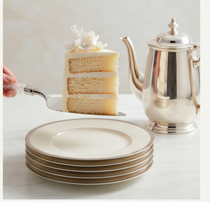 Ensemble de service à gâteau en acier inoxydable finition argentée avec poignées ornées de perles scintillantes, idéal pour les mariages, les cadeaux et les célébrations - Product Image 5