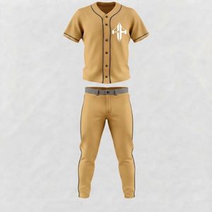 Ensemble de baseball pour hommes de haute qualité, matière 100% polyester, col en V, impression par transfert par sublimation par RIVIAN ATLANTIC - Product Image 2