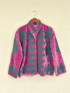Nouvelle veste courte matelassée d'hiver en broderie Suzani, rembourrée en coton tissé, unisexe, cadeau, veste courte brodée à la main, manteau unisexe - Product Image 3
