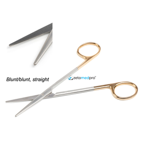 TC Gold Metzenbaum Scissors Made from High-Quality Stainless Steel with Tungsten Carbide Inserts Straight Blunt Surgical - Product Image 1