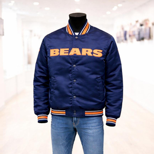 Veste en satin de style Letterman pour homme, best-seller |   Veste de baseball en satin de soie 100% haute qualité avec broderie personnalisée - Product Image 4