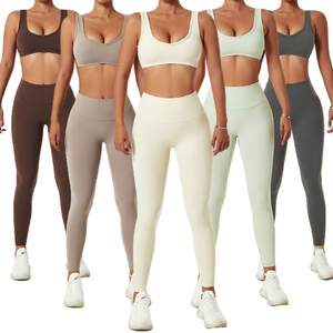 Nouveau Soutien-Gorge de Sport d'Été Crop Top Vêtements d'Entraînement Sans Couture Tenue de Gym Active Ensemble de Yoga pour Femmes - Product Image 3