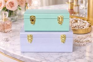 Metal <b>Storage</b> Trunk Decorative Metal Trunk <b>Small</b> Metal <b>Storage</b> <b>Box</b> Luxury Metal <b>Storage</b> Case Vintage Style - Product Image 6