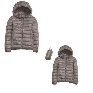 Women's Winter Waterproof <b>Puffer</b> <b>Jacket</b> Long <b>Crop</b> Plus Size Bubble Coat with Hood Printed Solid Pattern Girls' Clothing - Product Image 1