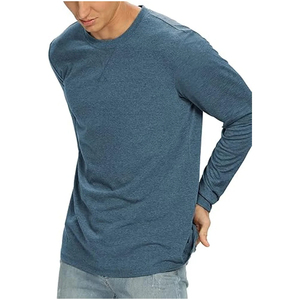 Vêtements décontractés polyvalents, matière respirante, design élégant, confort durable, t-shirt à manches longues pour hommes, doux et confortable, pour hommes - Product Image 4