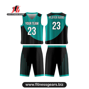 Ensemble de maillots de basket-ball personnalisés jaune et rouge, sublimés, anti-transpiration, unisexe, pour adultes, col en V, sans manches - Product Image 6