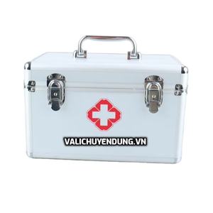 Top Choice for Storage Black/White Medical case <b>Metal</b> <b>corners</b>, luxurious chrome-plated locks and handles - Product Image 1