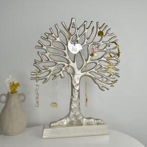 Contemporary Metal Jewelry Display Stand Earring Holder Rack Necklace Organizer Storage Stand for <b>Vanity</b> <b>Table</b> and Accessories - Product Image 1