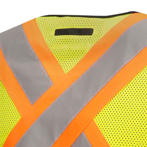 เสื้อกั๊กนิรภัยพร้อมโลโก้บนเสื้อกั๊กผ้าคุณภาพสูง ขายส่ง ราคาถูก สะท้อนแสงได้ดี ดีไซน์ใหม่ เสื้อกั๊กทำงานเพื่อความปลอดภัย - Product Image 4