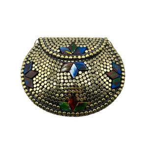 Elegante Bolso de Mano de Metal Vintage para Mujer, Accesorio de Moda con Cristales para la Noche - Product Image 6