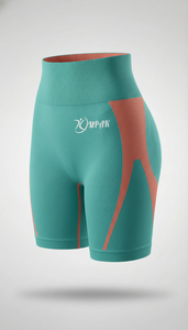 กางเกงขาสั้นออกกำลังกายสำหรับผู้หญิง ยี่ห้อพรีเมียม ระบายอากาศได้ดี ไร้ตะเข็บ เหมาะสำหรับโยคะ ฟิตเนส ยิม วิ่ง หรือใส่ลำลอง ช่วยยกกระชับสะโพก - Product Image 4