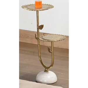 Table d'appoint singe majordome en or antique de qualité supérieure, figurine animale artisanale en polyrésine, table d'appoint pour la maison et le bureau, décoration de luxe - Product Image 3