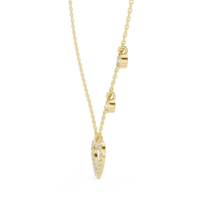 Collar con Colgante de Corazón de Diamante Auténtico, Oro Rosa de 18 Quilates, Engaste Minimalista, Elegante Joya Solitaria de Amor, Regalo de Aniversario, Reino Unido