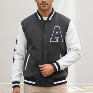 Custom Vintage School College Mens Varisty <b>Jackets</b> Leather sleeves Wool Letterman Crop Varsity <b>Jacket</b> ladies baseball chenille - Product Image 5