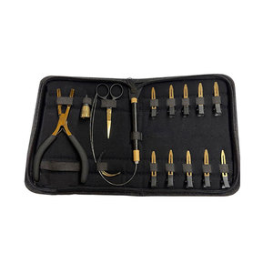 Kit de Extensiones de Cabello Color Dorado Titanio, Juego Completo de Accesorios para Extensiones de Cabello para Salón de Belleza, Extensiones de Cabello Profesionales - Product Image 1