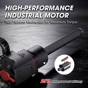 For Heavy Duty 1" <b>Pneumatic</b> Impact <b>Wrench</b> 6" Extended Anvil 4.6kg Lightweight High Torque 1600 Ft-lb Magnesium Alloy 1 Year - Product Image 4