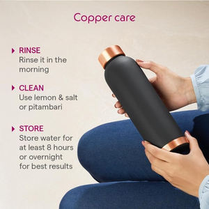 <b>Copper</b> Water <b>Bottle</b> Set with 2 <b>Copper</b> Glasses | Black <b>Copper</b> <b>Bottle</b> | Pure <b>Copper</b> <b>Drinking</b> <b>Bottle</b> | <b>Copper</b> <b>Bottle</b> Gift Set - Product Image 3