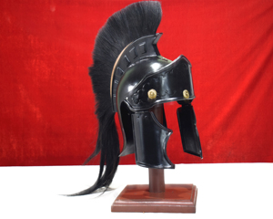 Auténtico Casco Romano de Acero Suave Hecho a Mano con Recubrimiento Negro, Calibre 18, Armadura Histórica para Reenactamiento Pretoriano - Product Image 4
