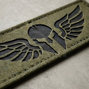 Custom Abstract Woven Patches With Clean Laser Cut Shapes For <b>Apparel</b> Travel Bags Sportswear And <b>Accessories</b> - Product Image 3