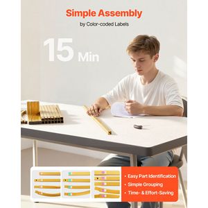 Supporto per Sfondo ad Arco in Metallo Dorato 6/5/4 Piedi, Facile da Montare, Struttura Stabile per Matrimoni ed Eventi di Compleanno - Product Image 5