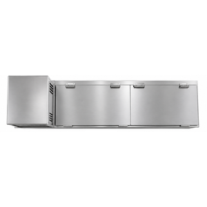 Congélateur coffre professionnel en acier inoxydable avec plan de travail, pour crème glacée, refroidissement par air, autoportant, porte simple, prise US - Product Image 2