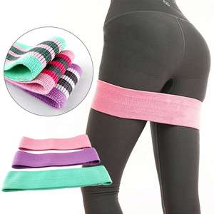 Lot de 3 bandes de résistance en polyester pour fessiers, respirantes et antidérapantes, pour les jambes et les fesses - Product Image 1