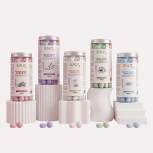 Boules de sel pour les pieds Beauty Palm, soin des pieds, parfum lavande océanique, sans sulfate, 550 grammes, exfoliant pour éliminer les peaux mortes, adultes - Product Image 1
