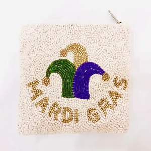 Elegant Handmade Beaded Coin Pouch Premium Designer Change Purse for Women At <b>Cheap</b> Price - Product Image 3