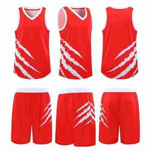 Ensemble de maillots de basket-ball pour femmes et hommes, impression personnalisée sur le devant, uniforme d'entraînement pour adultes, vêtements de sport d'été, chemise et short - Product Image 4