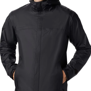 Performance Style Rain <b>Jacket</b> with Windproof Seamless Fabric Breathable Inner Layer and Adjustable Fit Men's <b>Jackets</b> - Product Image 3