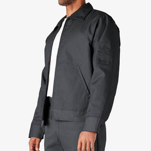Chaquetas de diseño personalizado para hombre, de lona de algodón gruesa, informales, para trabajo, con cierre de cremallera, para invierno. - Product Image 2