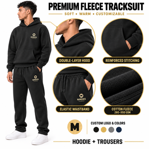 Hot Sale Fleece Tracksuit Oversized Hoodie Wide Leg Jogger <b>Set</b> Lightweight Winter Streetwear Casual <b>Loungewear</b> Solid 2 1 Design - Product Image 4