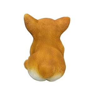 Estatua de perro de Jardín Saludable, poliresina de alta calidad hecha a mano, escultura de Feng Shui pintada a mano, gran estilo artístico para el hogar - Product Image 2