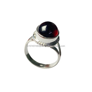 925 Sterling <b>Silver</b> New Design Natural <b>Garnet</b> <b>Ring</b> for Women Handmade Red <b>Garnet</b> Wedding Engagement Party Wear Classic Style - Product Image 2