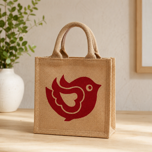 Sac fourre-tout en jute laminé PP imprimé sur mesure 20x20x10 cm Emballage Vente en gros OEM ODM Fabricant de marques privées Exportateur - Product Image 4