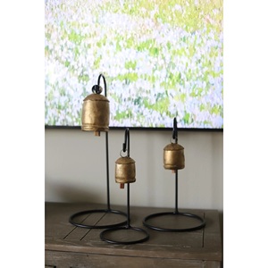 Rustic Iron Counter Stand with Hanging <b>Hook</b> Christmas Gift Ornament Hanger <b>for</b> Bell/<b>Banana</b> Lantern Holder Home Decor - Product Image 1