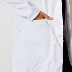 High Quality Doctor Uniform Hospital Blouse Lab Coat Uniforms De Hospital Unisex Medical <b>Scrubs</b> Custom White Woven Coat - Product Image 6