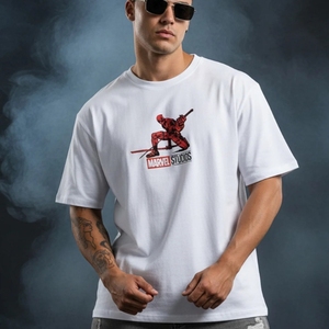 Camiseta de Hombre Vintage Lavada, Tejida, 100% Algodón, Corte Holgado, Color Sólido, Logotipo Personalizado, Impresión Digital, Secado Rápido, Moda Casual, Manga Corta - Product Image 1