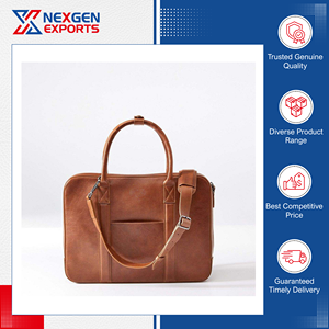 Sac à bandoulière pour ordinateur portable en cuir PU de qualité exceptionnelle, best-seller, disponible en grande quantité, origine Inde. - Product Image 3