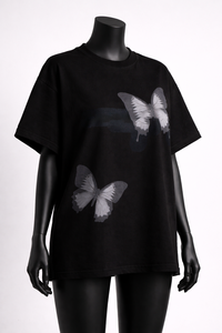 Camiseta de algodón con logo personalizado, estilo streetwear, hombros caídos, estampado puff, para mujer, talla grande, transpirable. - Product Image 2